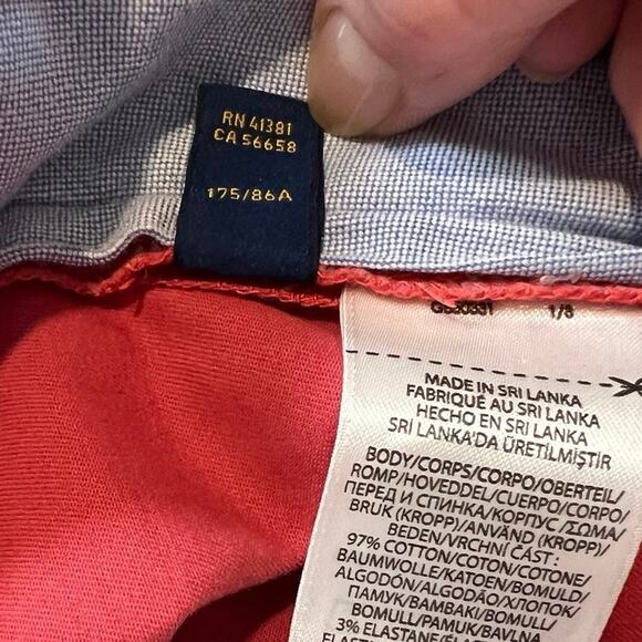 Polo Ralph Lauren men’s size 33 Stretch Classic Fit Polo Chinos. Red, easy care - Picture 9 of 9